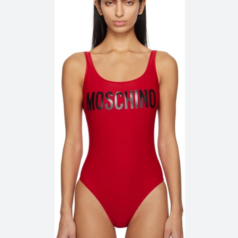 Moschino Red Swimsuit Size 6 Us New